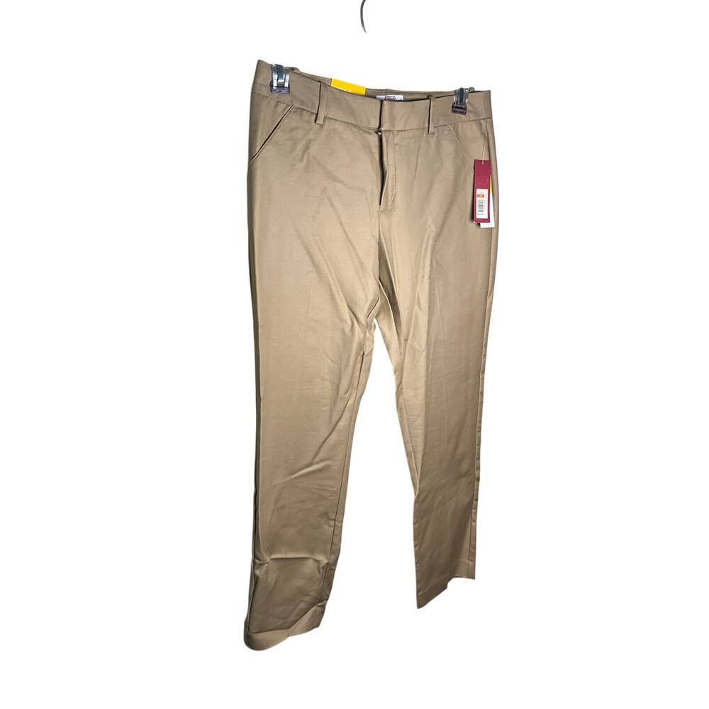Merona Classic Fit Mid-Rise Ankle Pants Stretch Khaki/Tan Womens Size 10 NWT